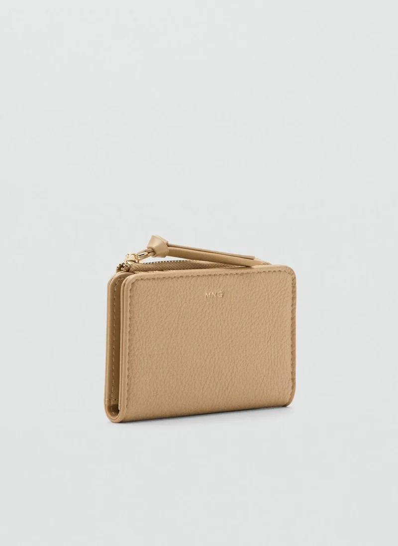 مانجو Small faux-leather wallet